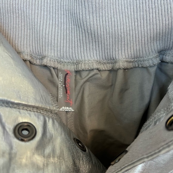 NWOT Free People, Mesmerize Me Shine Pants, Small in Metallic Combo - Picture 9 of 9